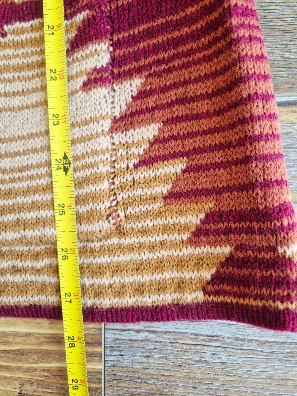 NWoT Cotton & Rye Southwestern Aztec Concho Cardigan Pocket Brown Red - Picture 11 of 13